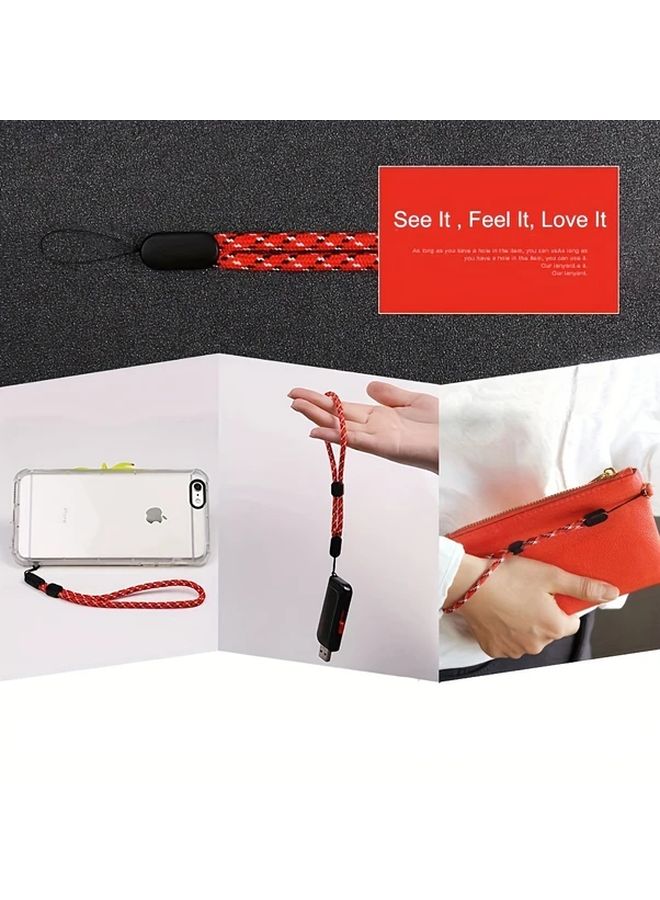5pcs White Adjustable Elastic Wrist Lanyard For Phone Key Water Cup Anti Fall - Image 5